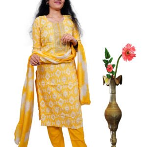 Premium Gold Zari Sequined Stylish Kurta Set