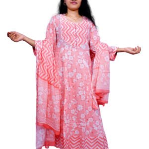 Designer Stylish Printed Floral Kurta Set