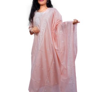 Silver Zari Sequined Stylish Kurta Set